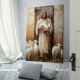 thumbnail image 3 of Jesus Holding The Lamb Wall Art Jesus - Our Faithful Shepherd Vintage Canvas Painting Gifts Canvas Painting Poster Wall Art Decorative Picture Prints Modern Decor 12x18inch(30x45cm), 3 of 6