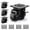 80F-4400LBS-Black, variant on Leveling Casters Heavy Duty With Ratchet Handle Design Adjustable Retractable Swivel Industrial Castor Wheels 80F-4400LBS-Black