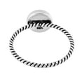 thumbnail image 5 of AeraVida Protective Evil Eye Amulet Twisted Band Sterling Silver Band Ring-7, 5 of 5