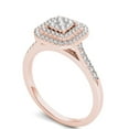 thumbnail image 2 of Imperial 1/4Ct TDW Diamond 10k Rose Gold Cluster Halo Engagement Ring (H-I, I2), 2 of 5