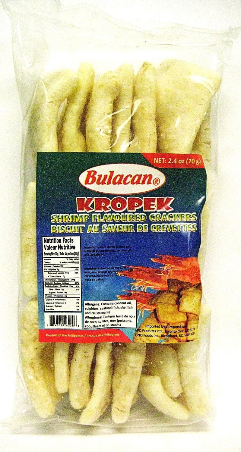 Bulacan Kropek (Shrimp Flavored Crackers) Snack 70g per bag, Bulacan Kropek (Shrimp Flavored Crackers) Snack 70g per bag