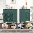 thumbnail image 6 of LFGUIZO 31.5″Green 2-Door 2-Drawer 1-Rack Buffet Cabinet – Accent Cabinet with Adjustable Rack, Suitable for Storage in Dining Rooms, Studies and Kitchens, 6 of 7