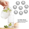 thumbnail image 2 of Esferas de hielo de acero inoxidable para enfriar vino y whisky, piedras con pinzas (diamante), 2 of 9