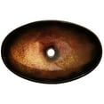 thumbnail image 2 of Novatto NOHP-G008-8031ORB Rena Copper and Black Painted Oval Glass Vessel Sink with Oil-Rubbed Bronze Pop-Up Drain, Mounting Ring, 2 of 3