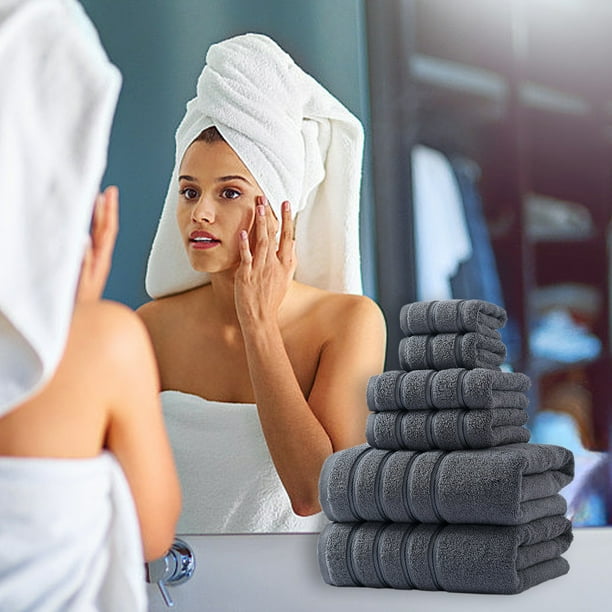 Towels 6-pack Premium Bath Towel Set Lightweight Highly Absorbent Quick-drying Towels Perfect For Everyday Use Suitable For Fitness Sports Yoga Travel Travel Essentials Toiletries