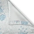 thumbnail image 5 of Ambesonne I Love You Grommet Curtain, Blue Valentine Cloud, 50" x 72", Pale Blue Multicolor, 5 of 6