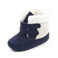 thumbnail image 2 of Newborn Baby Boy Girls Boots Soft Anti-Slip Sole Warm Winter Snow Booties Toddler Infant Prewalker Crib Shoes, 2 of 5