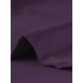 thumbnail image 5 of Cárdigan Allegra K Bolero de Satén Hombros Descubiertos Manga 3/4 Mujer Morado Oscuro S, 5 of 5