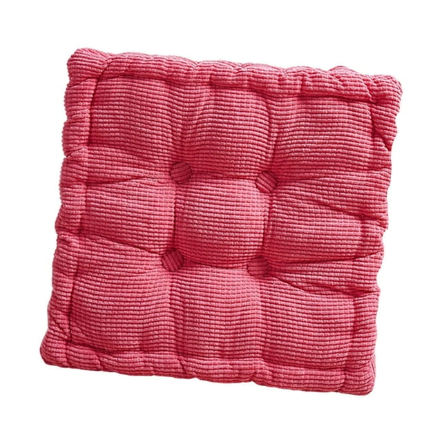 Cojín de asiento con forma de galleta para silla, moderno, suave, cómodo y decorativo. Rosa roja