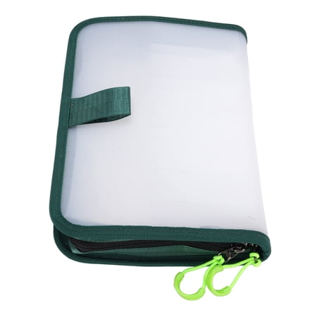 BOKYAN Clear PVC Fishing Bait Bag Waterproof 10 Compartments Zip Lures Case Portable Tackle Storage