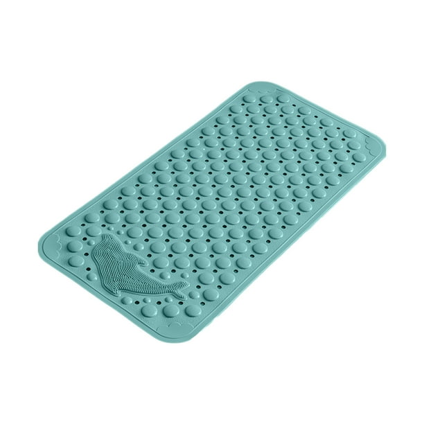 Alfombrilla de baño de goma con protuberancias de masaje,antideslizante,para ducha,bañera,limpiador de pies delantero para plantas de los pies,alfombrilla absorbente de agua para cocina,