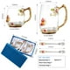 thumbnail image 4 of Juego de tazas de café DUMVOIN de vidrio con cuchara para amantes del té, 4 of 7