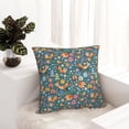 thumbnail image 6 of Pofeuu Foxes and Birds in Forest Print Double-sided plush pillowcase Square Throw Pillow Covers Pillows Cover for Living Room Bedroom Sofa Couch Cushion Cover（No pillow core）-22"x22", 6 of 7