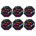thumbnail image 2 of Balery 6 Pcs Colorful Dragonfliesleather Coasters Set, Drink Table Cup Coasters For Living Room Kitchen Coffee Decor, 2 of 9