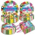 thumbnail image 4 of Set de artículos de fiesta Jremreo Tropical Aloha Flamingo x100, 4 of 8