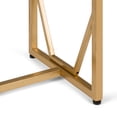 thumbnail image 2 of Simpli Home Selma 13" W Metal and Wood Accent Side Table in Natural and Gold, 2 of 5