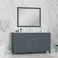 thumbnail image 2 of Alya Bath Norwalk 60" Wood Single Vanity with Carrera Marble Top in Gray, 2 of 6