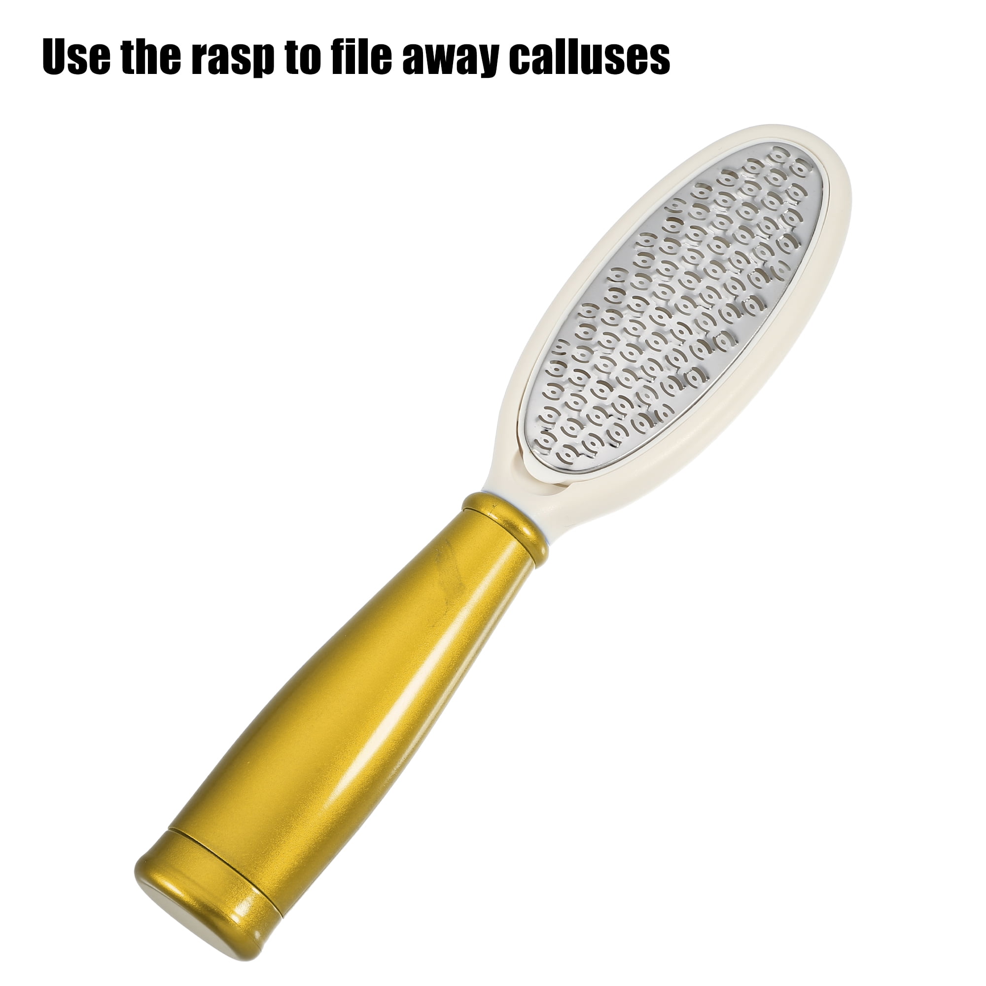 Unique Bargains 1 Set Foot File Multi Purpose 4 in 1 Foot Callus Remover Coarse and Fine Yellow