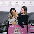 thumbnail image 5 of Cat Blanket Gifts for Girls Women Soft Warm Flannel Cat Lovers Throw Blanket Cat Birthday Gifts for Adults Kids 60"x50", 5 of 6