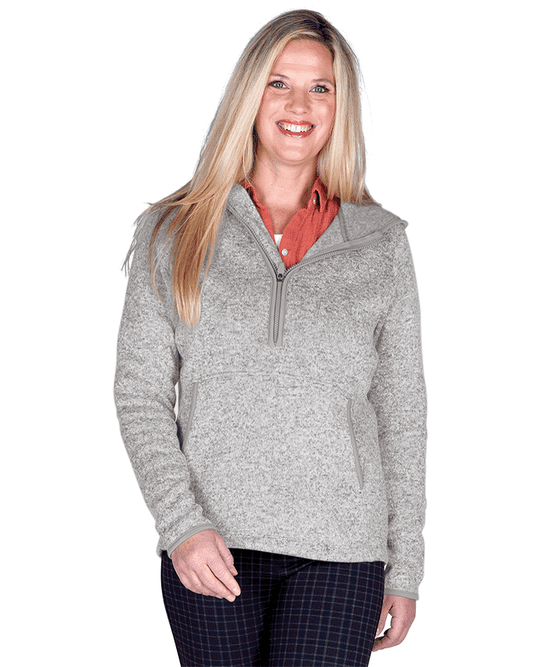 light grey quarter zip