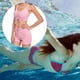 thumbnail image 3 of Eigraketly Traje de baño de mujer con cordón atado inalámbrico acolchado conjunto de deportes de baño vacaciones de verano poliéster Nylon traje de Traje de baño Rosa M Eigraketly OD021111-02, 3 of 6