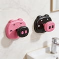 thumbnail image 4 of ROLKFUK 2Pcs Suction Cup Hooks, No Drill Heavy Duty Wall Hooks for Bathroom Kitchen Shower, Removable Plastic Hooks for Towels Loofahs Keys, 4 of 8