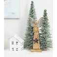 thumbnail image 4 of AuldHome Design Wooden Angel Christmas Statue; Farmhouse Holiday Decor Wood and Metal Figurine, 4 of 8
