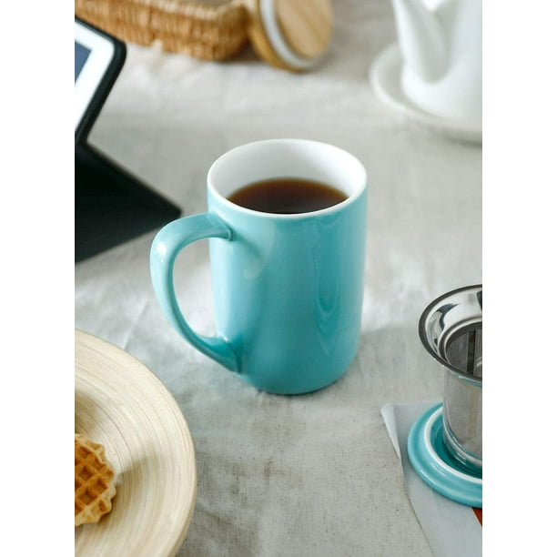 Tasse, Mug infuseur de thé avec filtre déco floral