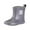 Grey, variant on Girls Rain Boots Spring Summer New Sparkly Soft Soles Non Slip Kids Water Shoes, Sizes 1-10 Years