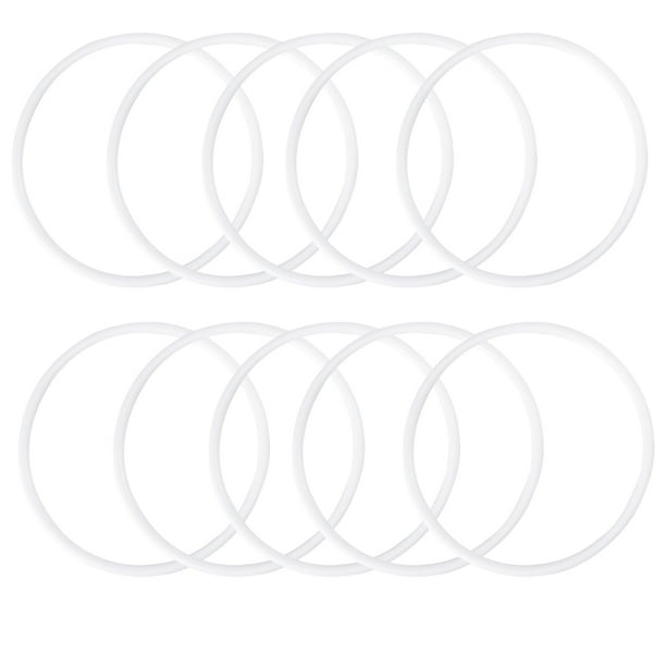 Ounona 10pcs 16cm Dreamcatcher Round Hoop White Plastic Ring Wrapping Circle For Diy Manual Handmade Wicker Crafts Tool Material Accessories Com Ounona 10pcs 16cm Dreamcatcher Round, Round Plastic Rings