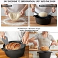thumbnail image 2 of Upgrade Silicone Sourdough Bread Sling Mat Thickened,  2PCS Reusable Round Dough Baking Mats with Long Handles for Dutch Oven, Non-Stick Bread Making Supplies for Sourdough Bread Transfer, 2 of 7