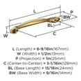 thumbnail image 4 of Amerock Intertwine 5-1/16 inch Center-to-Center Champagne Bronze Cabinet or Furniture Pull, 10 Pack, 4 of 4