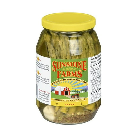 Sunshine Farms Zesty Pickled Asparagus Bulk Large 1L/33.81oz