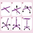 thumbnail image 6 of K-Salon Tray Cart, Premium Aluminum Tattoo Tray Rolling Trolley, Adjustable Height, Easy to Clean (Purple), 6 of 10