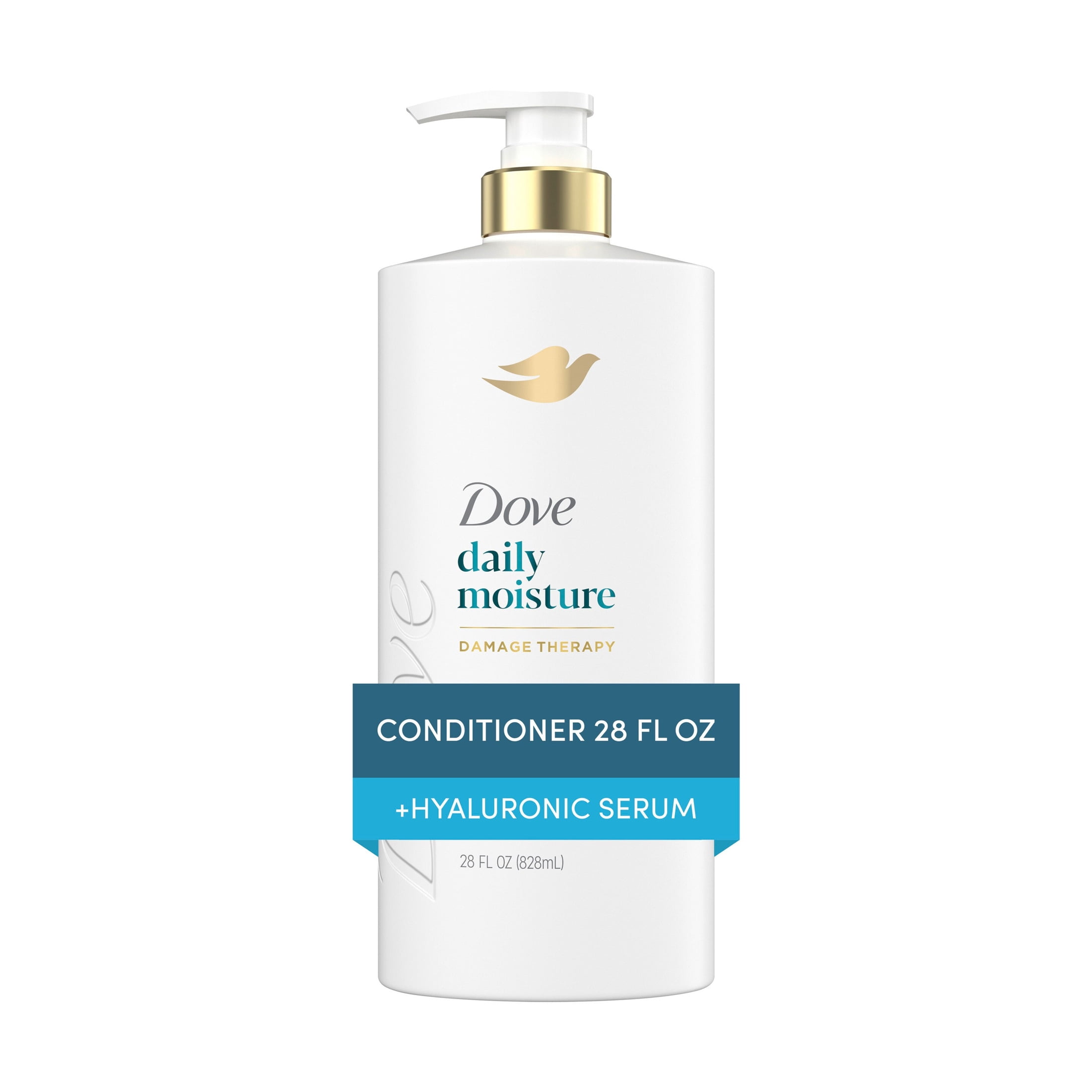 Dove Conditioner for Dry Hair Daily Moisture with Bio-Protein Care Technology and Hyaluronic Serum, 28 Fl Oz