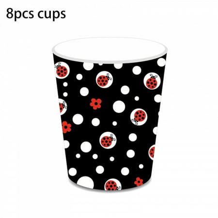 Insect Ladybug Party Disposable Tableware Sets Kids Birthday Plates Cups Napkins For Baby Shower Party Dinnerware Decoration