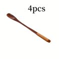 thumbnail image 4 of Cuchara de café de madera de 4 piezas, cuchara mezcladora de madera con mango largo, cuchara mezcladora de madera hecha a mano con mango largo, cuchara mezcladora de madera for mezclar en la cocina, 4 of 4