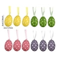 thumbnail image 3 of ERK Easter Decor Polka Pattern Easter Eggs Kindergarten With Lanyard Foam Chicken And Rabbit Colorful Paper Egg Pendant Easter, 3 of 5