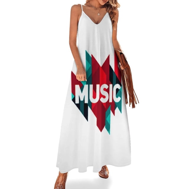 Nouvelle Robe Sans Manches Musique Robes de Soirée Robes pour Événements Spéciaux Robes Été Femme 2024