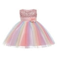 thumbnail image 1 of Robe Formelle Sans Manches à Col pour Enfants, Robe d'Été une Pièce, 1 of 5