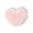 Pink, variant on Faux Wool Heart-Shaped Pillow - Long-Pile Plushy Cushion for Living Room Sofa, Girls Bedside & Cute Gift - Soft Fluffy Decorative Pillow for Home Bedroom, 15.75*11.81in, Gray