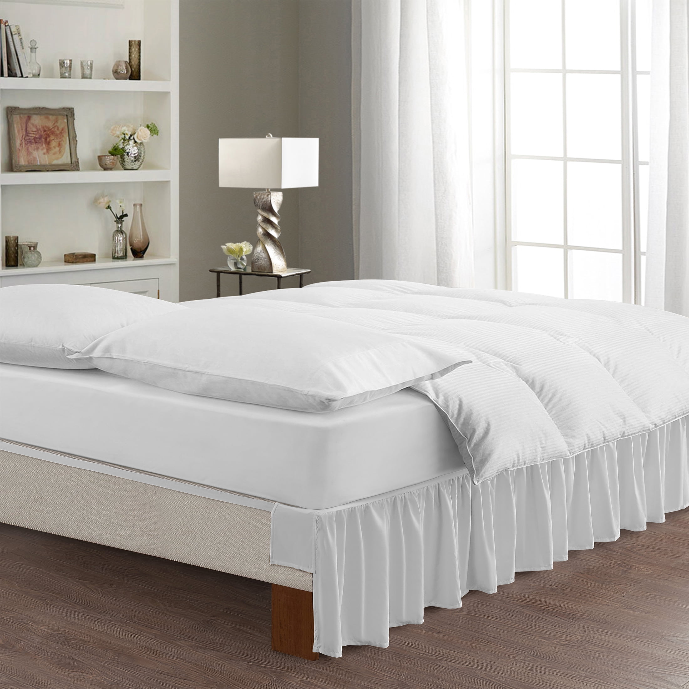 Bed Maker's Wrap-Around Ruffled Bedding Bed Skirt