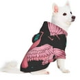 thumbnail image 2 of Fotbe Ribbon With Angel Wings Print Small Dog Sweater Hoodies Pet Grey Hooded Soft Fleece Sweatshirts with Pocket Fall Winter Puppy Cat Sweaters Warm Clothes-Small, 2 of 7