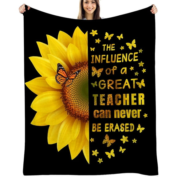 Teacher Appreciation Gifts,Teacher Gifts for Women,Best Gifts for Teachers Women Throw Blanket 50”x60”Graduation Retirement Teachers' Day