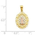 thumbnail image 5 of Finest Gold 10K Two-Tone with White Rhodium Our Lady of Guadalupe Pendant, 5 of 5