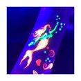 thumbnail image 3 of Blacklight Glow Party Temporary Tattoo-1 Sheet Mermaid Princess, 3 of 8
