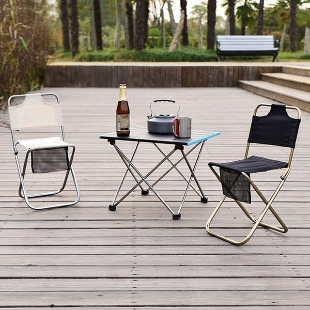 UPGRATOR Black Folding Chair Portable Outdoor Seat for Camping Fishing and Garden Use