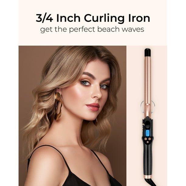 3/4 Inch Extra Long Barrel Curling Iron, Ceramic Tourmaline