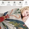thumbnail image 3 of JRXY Inspiring Gifts Cute Colour Flower Butterfly - She Began to Fly Flannel Fleece Blanket White, 3 of 6