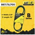 thumbnail image 2 of HERO® 5/8 inch x 70 inch Aramid Kevlar Lawn Mower Belt Replacement For Reference B67 5L700, 2 of 2